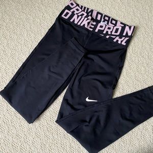 Nike Pro Dryfit Black Leggings, Size S